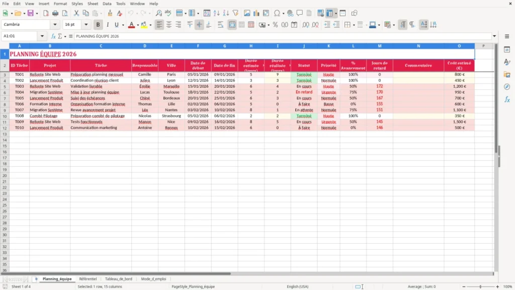 Planning_équipe – Planning équipe Excel – Modèle Gratuit (2026)