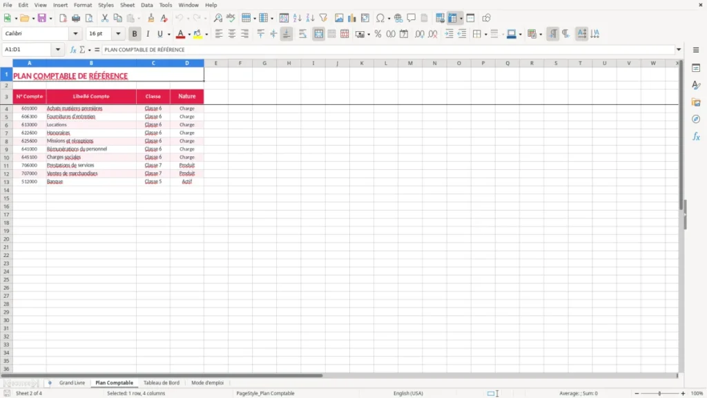 Plan Comptable – Grand Livre Comptable Excel – Modèle Gratuit (2026)