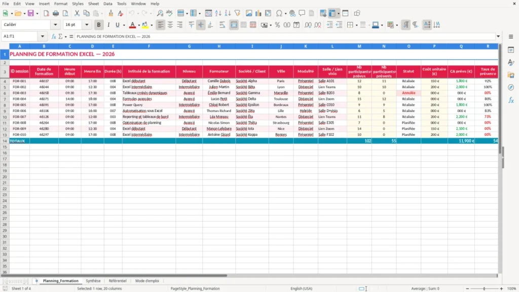 Planning_Formation – Planning Formation Excel – Modèle Gratuit (2026)