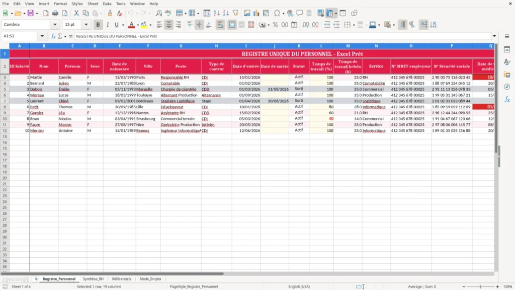 Registre_Personnel – Registre personnel Excel – Modèle Gratuit (2026)